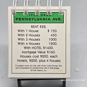 Hand-Assembled Monopoly-Themed Mini Journal - Pennsylvania